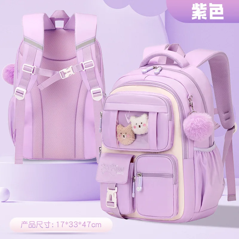 School Backpack for Girls with Chest Buckle