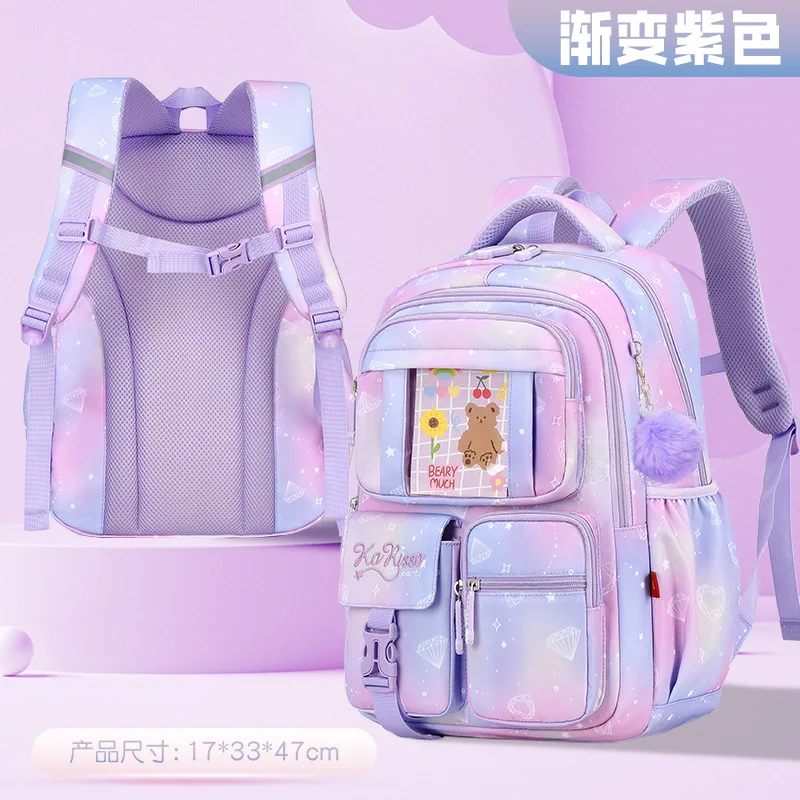 School Backpack for Girls with Chest Buckle