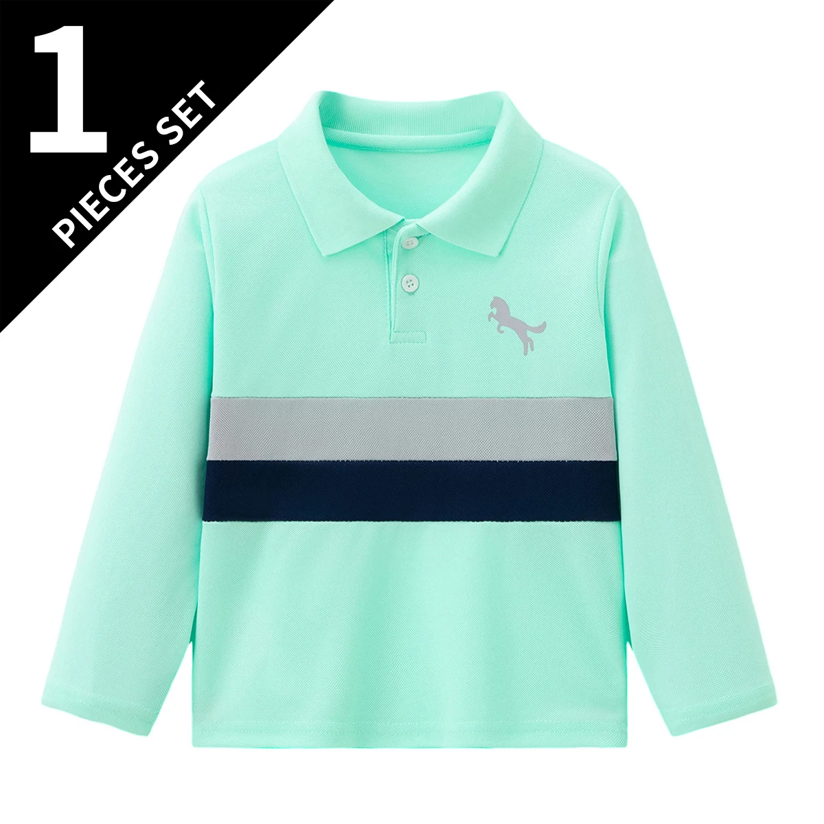Kids Long Sleeve Polo Shirt