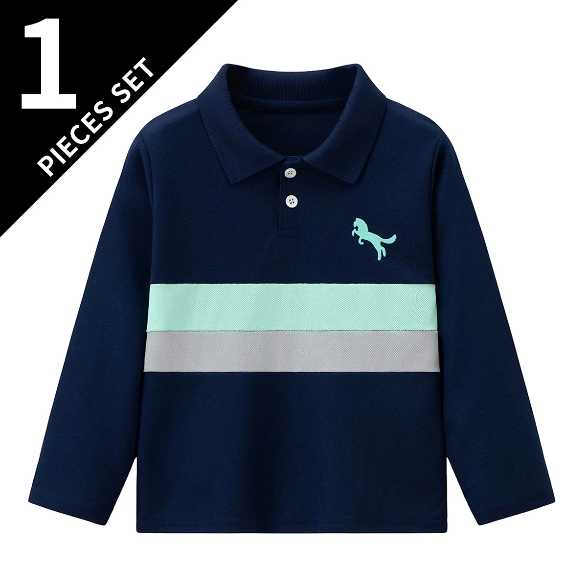 Kids Long Sleeve Polo Shirt