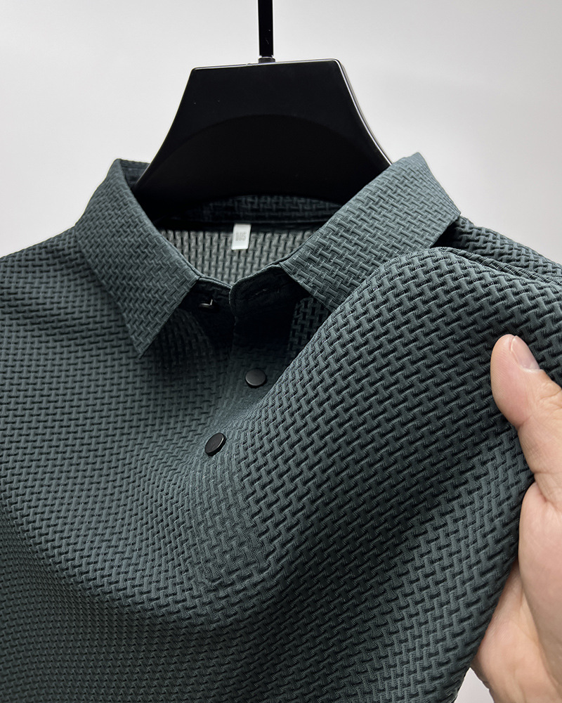 Mesh Ice Silk Short Sleeve T-Shirt