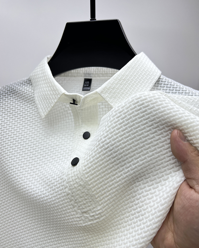 Mesh Ice Silk Short Sleeve T-Shirt