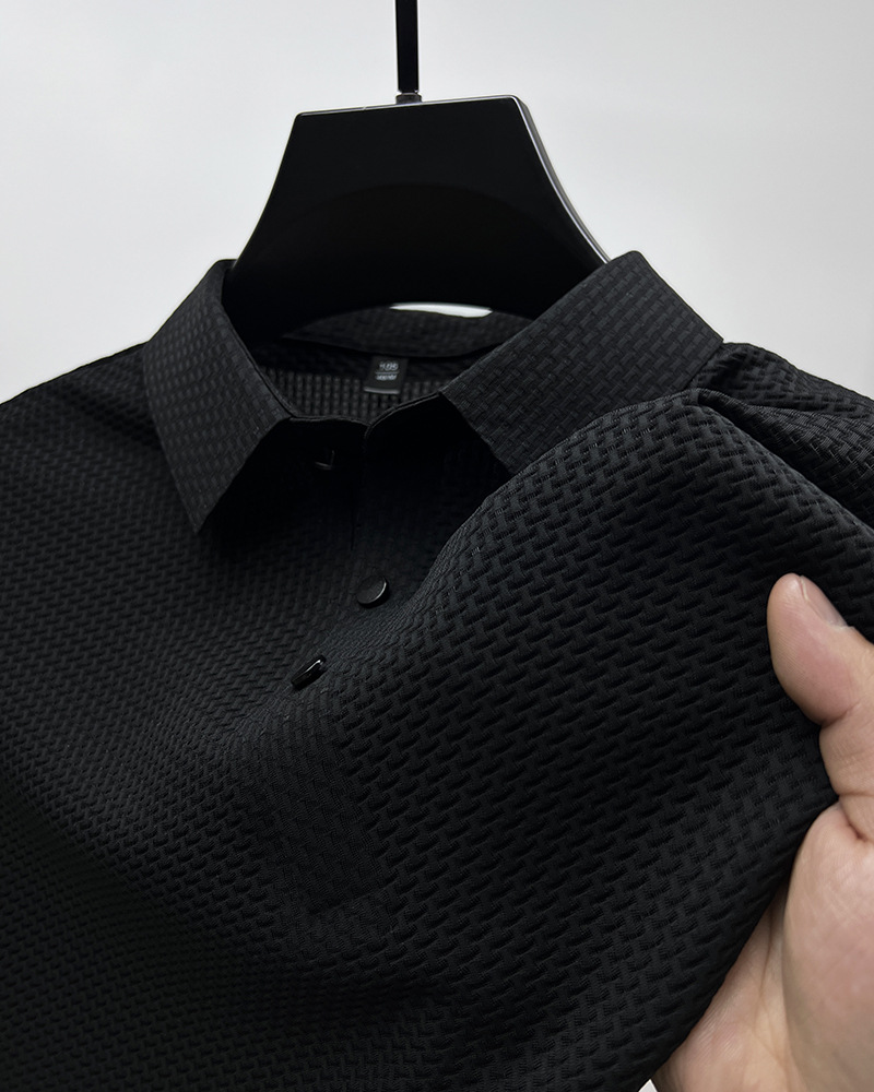 Mesh Ice Silk Short Sleeve T-Shirt