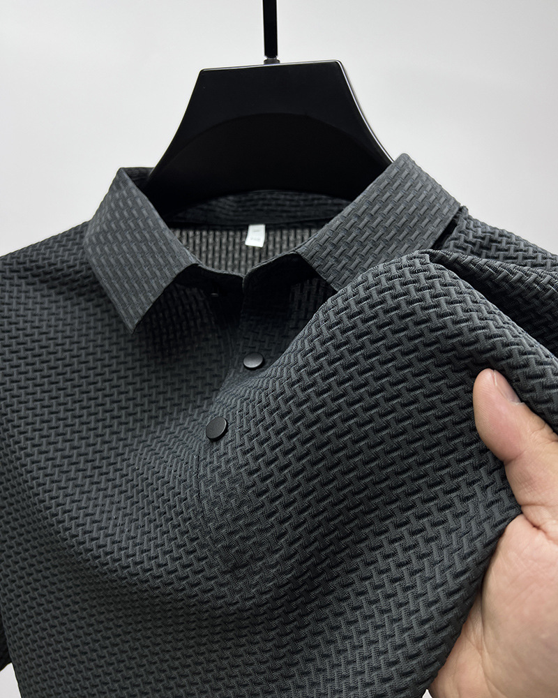 Mesh Ice Silk Short Sleeve T-Shirt