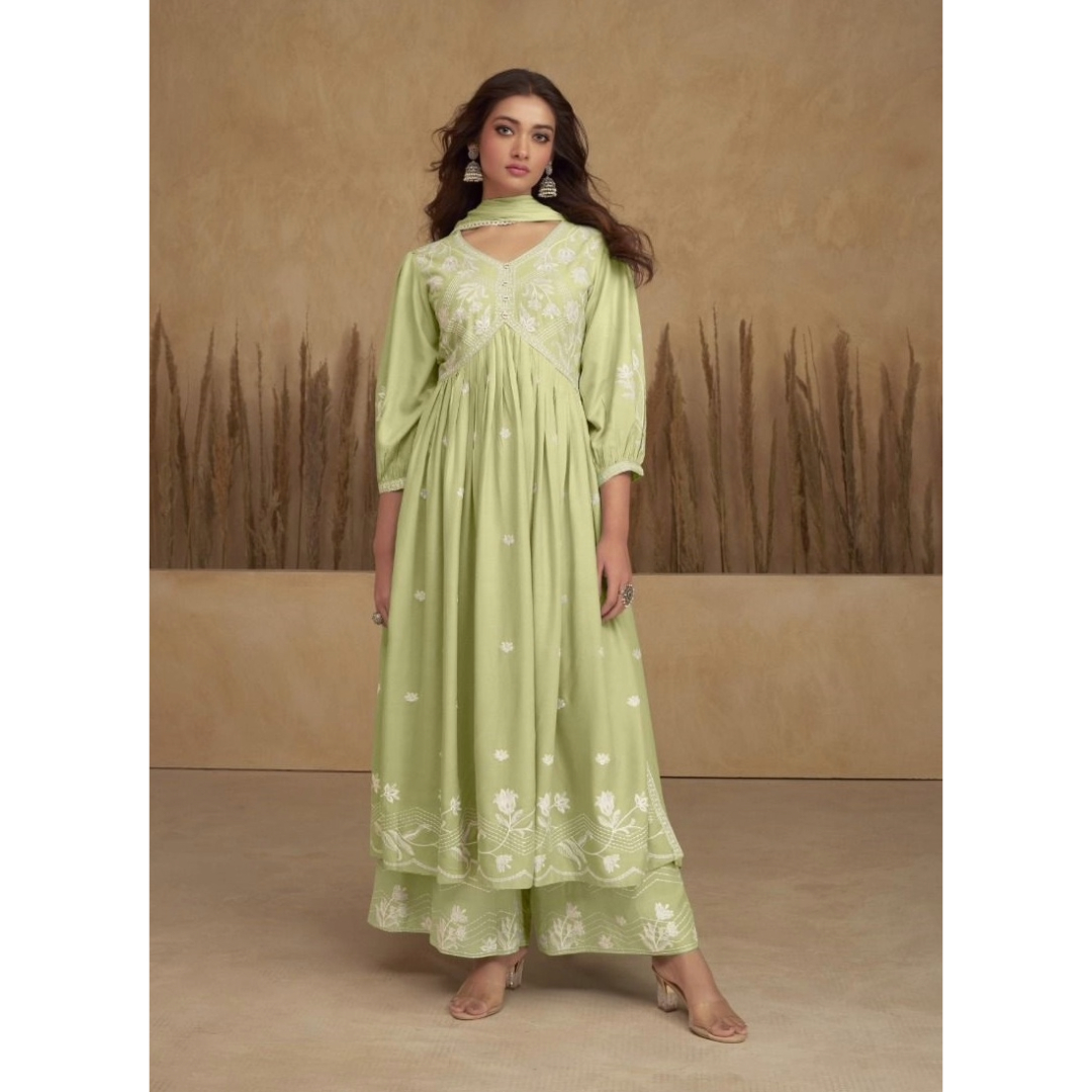 Viscose Rayon Embroidered Kurti