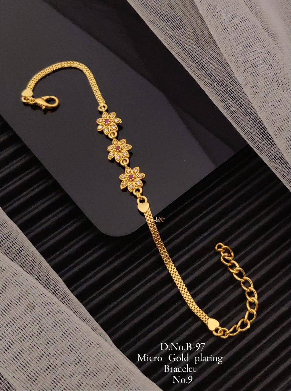 Micro Gold Plated AD Stone Bracelet