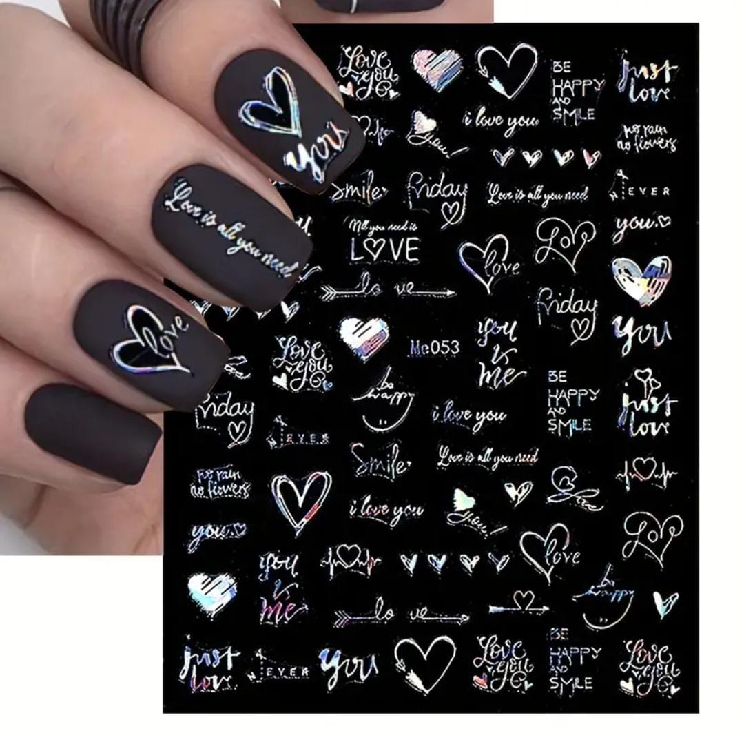 2pcs Nail sticker Set