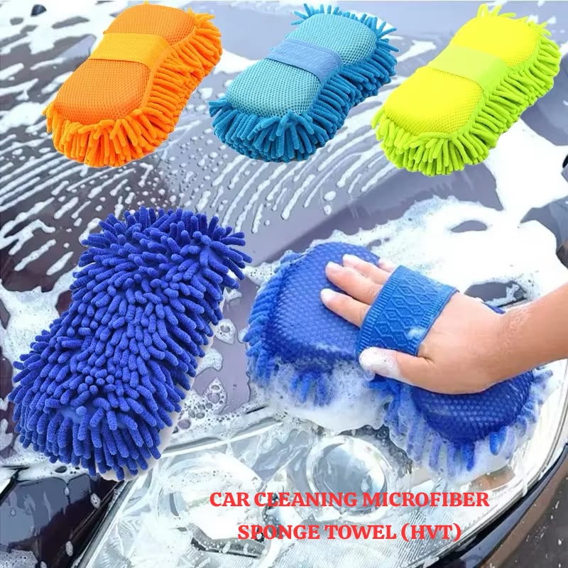 Car Cleaning Microfiber Sponge Towel