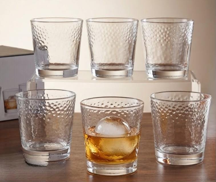 6pcs 200ml Glass Tumbler Set