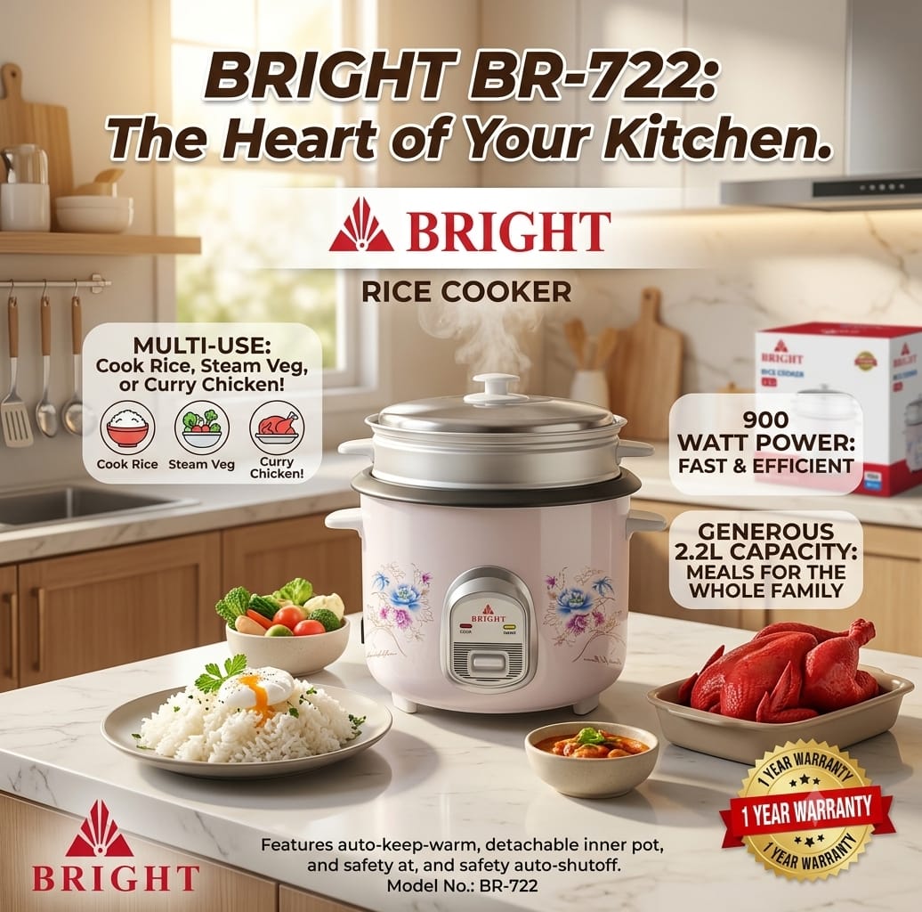 Bright BR-722 2.2L Rice Cooker