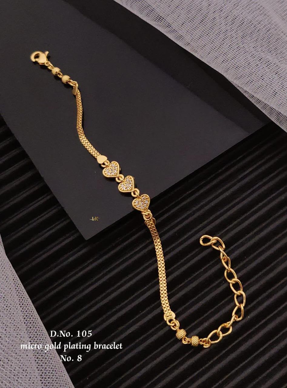 Micro Gold Plated AD Stone Bracelet