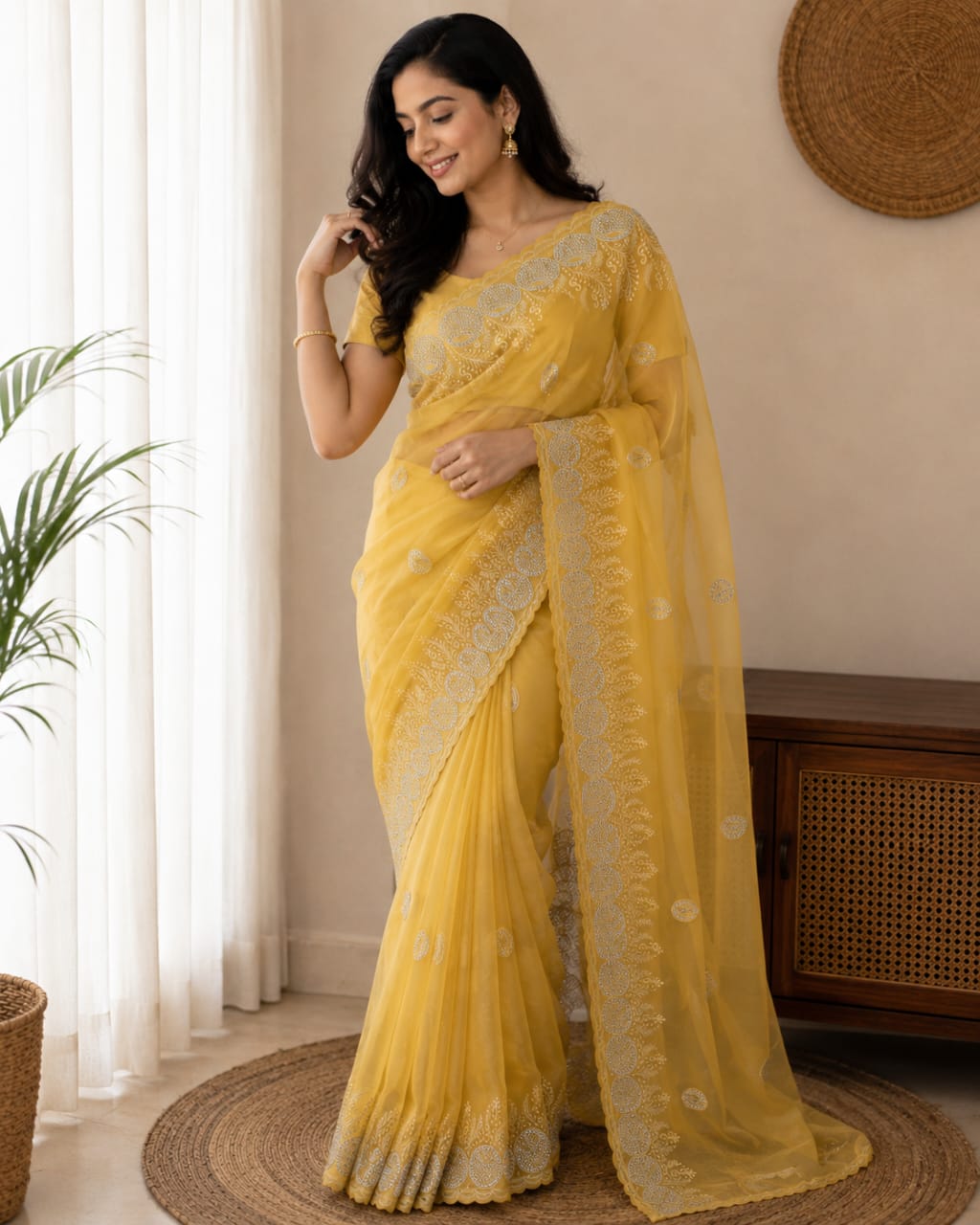 Embroidered Saree