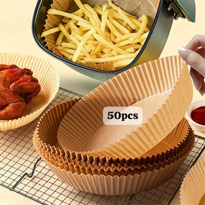 50-Piece Air Fryer Disposable Paper Liners